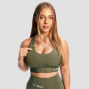 GymBeam Športová podprsenka Combat Olive Grey - XL