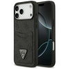 Guess Hardcase 4G Double Card Triangle pre iPhone 17 Pro Max cierny