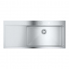 Grohe Drezy Drez K1000 s automatickým odtokom, 116x52 cm, kefovaná nerezová 31582SD1-GR