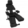 Hydraulické tetovacie kreslo čierne BeautyOne 603B Pro Ink 206*74 cm / 65 kg / čierna