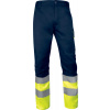 Reflexné pracovné nohavice Delta Plus M1PA2HVCL1 Farba: Modrá/ Žltá, Veľkosť: S (M1PA2HVCL1JAPT)