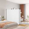 vidaXL 2-panelový paraván biely 348x180 cm látkový 350274