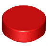 98138 Red Tile, Round 1 x 1 (Červená dlaždice, kulatá 1 x 1)
