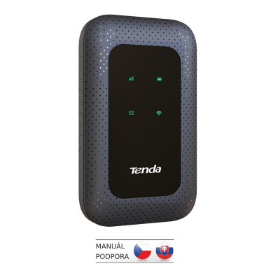 Tenda 4G180 Wi-Fi N300 mobile 4G LTE Hotspot, baterie 2100 mAh, 1x microSIM, 1x microSD, až 10 hod. (4G180)