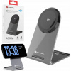 Nabíječka ForCell FORCELL F-ENERGY Flip Charge Qi2 15W MagSafe kompatibilní indukční nabíječka stříbrná