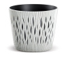 Prosperplast Kvetináč SANDY ROUND ECO WOOD biely 26,2 cm