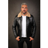 Max Original Leather Pánska kožená bunda 5032 FUR (3XL 58-60) - Čierna - 3XL