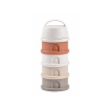 Súprava téglikov na sušené mlieko / desiatu Cotton White / Terracotta