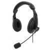 Sluchátka s mikrofónom Stereo USB Headset, box, MANHATTAN