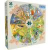 GIBSONS Okrúhle puzzle Rok v lese 500 dielikov