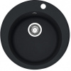 FRANKE Rondo ROG 610 Fragranit okrúhly drez, horná montáž, priemer 510 mm, onyx, 114.0283.879