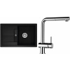 Set Schock S30-9 (dřez Lima D-100S Nero + baterie Epos.120 Chrom)