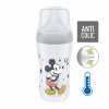 Dojčenská fľaša NUK Perfect Match MICKEY Temperature Control 260 ml grey