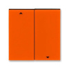Kryt spínače žaluziového, 3559H-A00662 66, ABB, Levit®, oranžová / kouřová černá (ABB, Levit®, oranžová / kouřová černá)