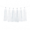 PartyDeco GIRLANDA strapce biela 2 m