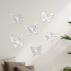 drevo zivota Drevená dekorácia Jarní motýliky Rozměry (cm): 11x11, Farebný dekor: Bílá