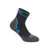 BRIDGEDALE kotníkové nepromokavé ponožky Storm Midweight - černé/modré Velikost: L