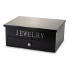 Elegantná Čierna Drevená Šperkovnica Jewelry