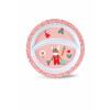Detský tanier rozdelený protišmykový osol ružový Sterntaler