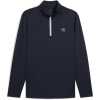 Puma Pure 2.0 Texture quarter Zip pánske polo tričko Deep Navy M