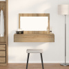vidaXL Nástenný toaletný stolík z dubového masívu 100x40x70 cm 865216