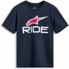 ALPINESTARS tričko RIDE 4.0 CSF modrá/biela/červená - 2XL