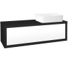 Dreja Umývadlová skriňa STORM SZZ2 120 (umývadlo Joy) - L03 Antracit vysoký lesk / L01 Biela vysoký lesk / Pravé
