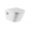 Roca The Gap Závesné WC, Rimless, biela A34647F000