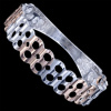 Silver.ag Prsteň strieborný, krúžky, pozlátený R2919
