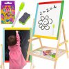 Obojstranná drevená tabuľa na kreslenie 65 cm + kriedy