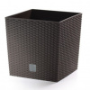 Trebor Kvetináč RATO low tmavohnedý 20x20x20cm DRTS200L/S440U