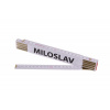 Levior Meter skladací 2m MILOSLAV (PROFI, biely, drevo)