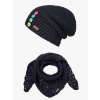 Doke Set Háčkovaná čiapka a šál bc black