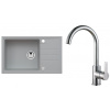 Set Alveus (dřez Intermezzo 130 Beton 81 + baterie Tonia Chrom) SETA355