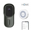 iGET HOME Doorbell DS1 Anthracite + CHS1 White - WiFi bateriový videozvonek, set s reproduktorem, C DS1 Anthracite+ CHS1