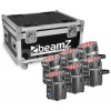 BeamZ BBP60 Uplighter Sada 6 kusů ve Flightcase s nabíječkou