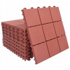 Terasové dlaždice, 10 ks, červené, 30,5 x 30,5 cm,