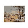 Diamantové maľovanie - ZIMNÁ KRAJINA S PASŤOU NA VTÁKY (PIETER BRUEGEL) Rámovanie: bez rámu a bez vypnutia plátna, Rozmer: 40x50 cm