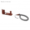 SmallRig Camera Leather Half Case Kit for FUJIFILM X-M5 Brown 4880