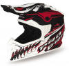 prilba detská PROGRIP CROSS JURASSIC JUNIOR (biela,červená,čierna matná) L