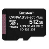 Kingston pamäťová karta Canvas Select Plus, 512GB, micro SDXC, SDCS2/512GBSP, UHS-I U1 (Class 10), A1