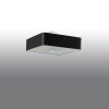 Sollux Lighting Stropné svietidlo Lokko, 1x čierne textilné tienidlo, (biele sklo), (55 cm)
