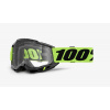 100% ACCURI 2 Goggle Neon Yellow - Clear lens, 50013-00040