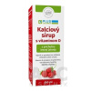 PLUS LEKÁREŇ Kalciový sirup s vitamínom D s príchuťou lesnej jahody 1x150 ml