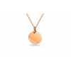 iZlato Forever Prívesok okrúhla platnička z ružového zlata 9K IZ15167BRHR