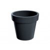PlasticFuture Květináč Lofly antracit, 15,8 cm