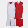 KANSAS TWO-PIECE SET basketbalový set červená biela 2XS