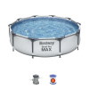 Bazén Bestway® Steel Pro MAX, 56408, kartušová filtrácia, pumpa, 3,05x0,76 m