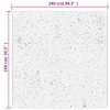 vidaXL Shaggy koberec PAMPLONA, vysoký vlas, moderný, modrý 240x240 cm - Modrá - 86359-40753