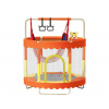 Sedco Dětská trampolína 122 cm s ochrannou sítí ,houpačkou a vybavením (Oranžová)